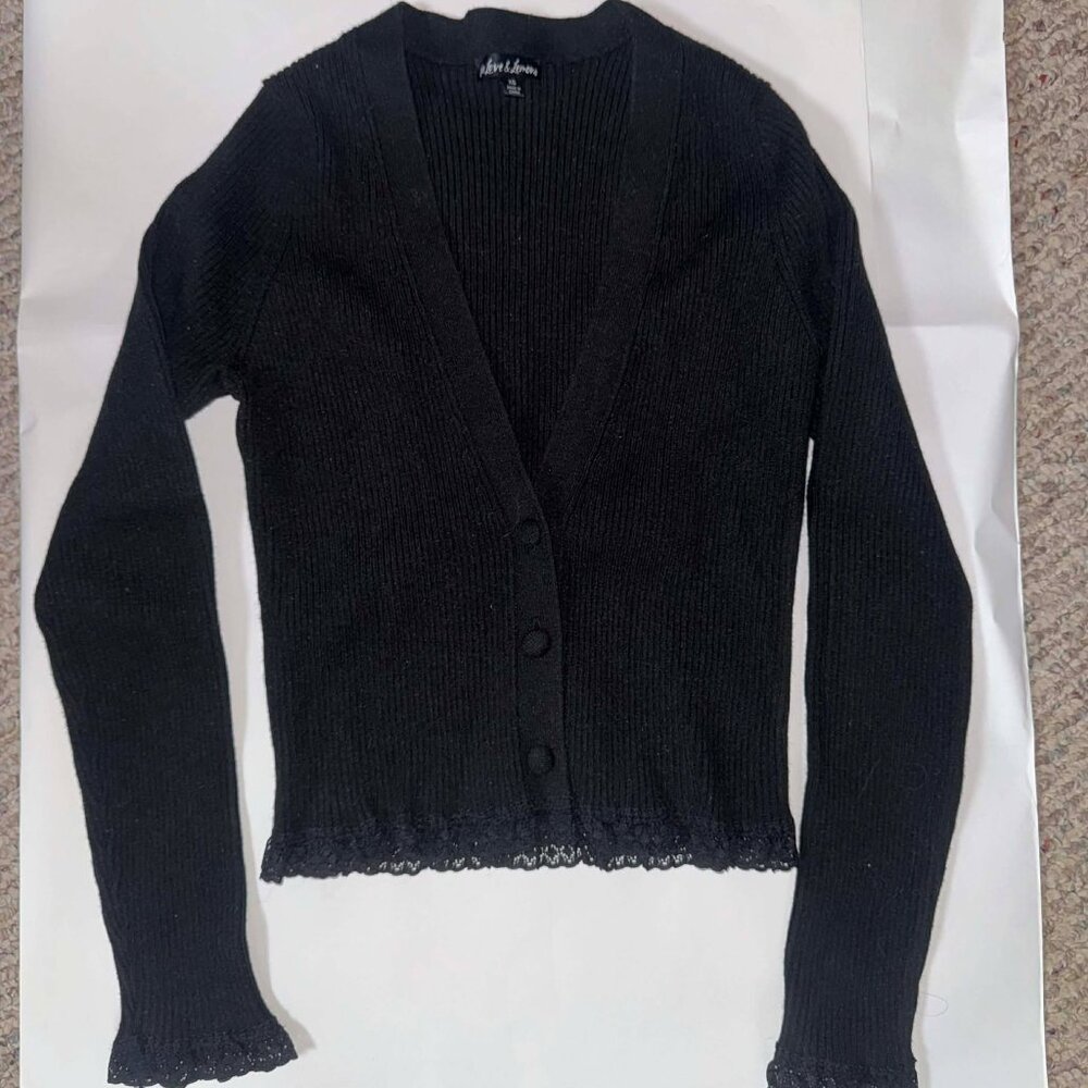 For Love & Lemons Black Nina Cardigan - Like New